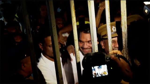MP Namal Rajapaksa taken to remand prison