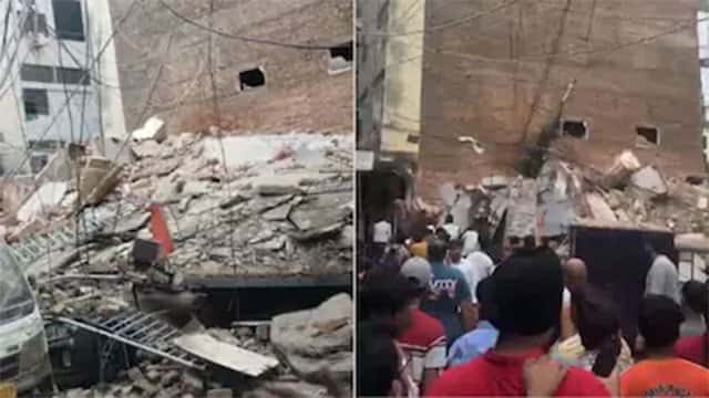 One rescued, several feared trapped after building collapse in India’s Delhi