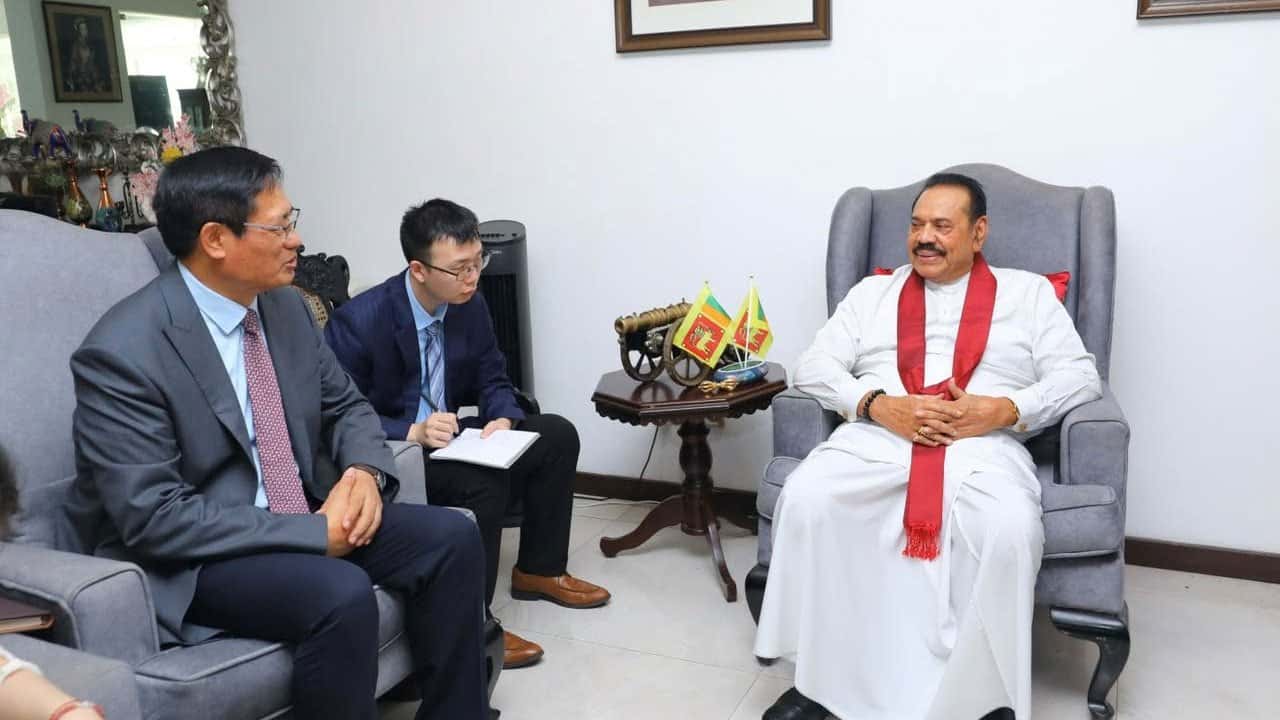 New Chinese Ambassador calls on former President Mahinda Rajapaksa