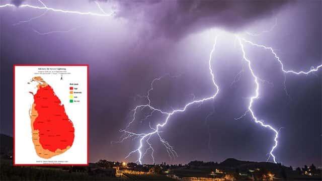 Advisory issued for severe lightning