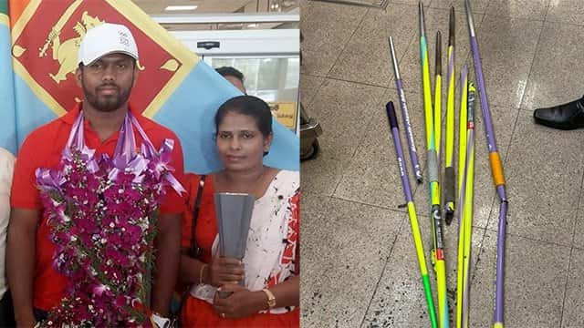 Javelins belonging to champion Rumesh Tharanga damaged during air travel