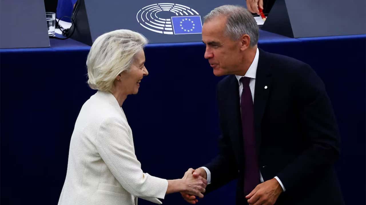 Canada and EU should ally to protect democracies, Carney says, after 'associate member' proposal angers Trump