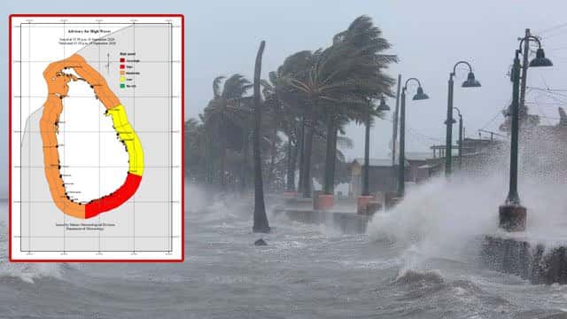 Advisory issued for strong winds and rough seas