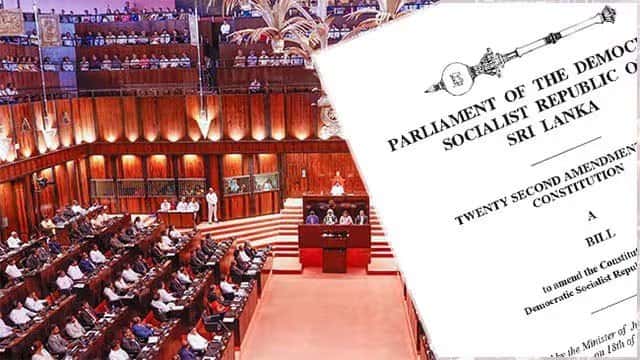 Parliament vote on 22nd Constitutional Amendment set for 7pm on Friday