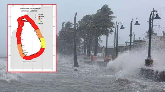 Advisory issued for strong winds and rough seas