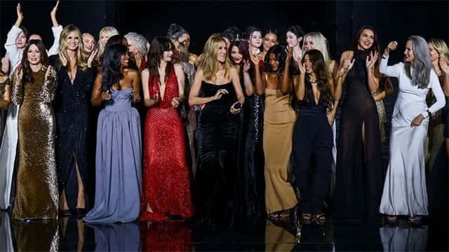Celine Dion brings down the curtain on L'Oreal Paris runway show