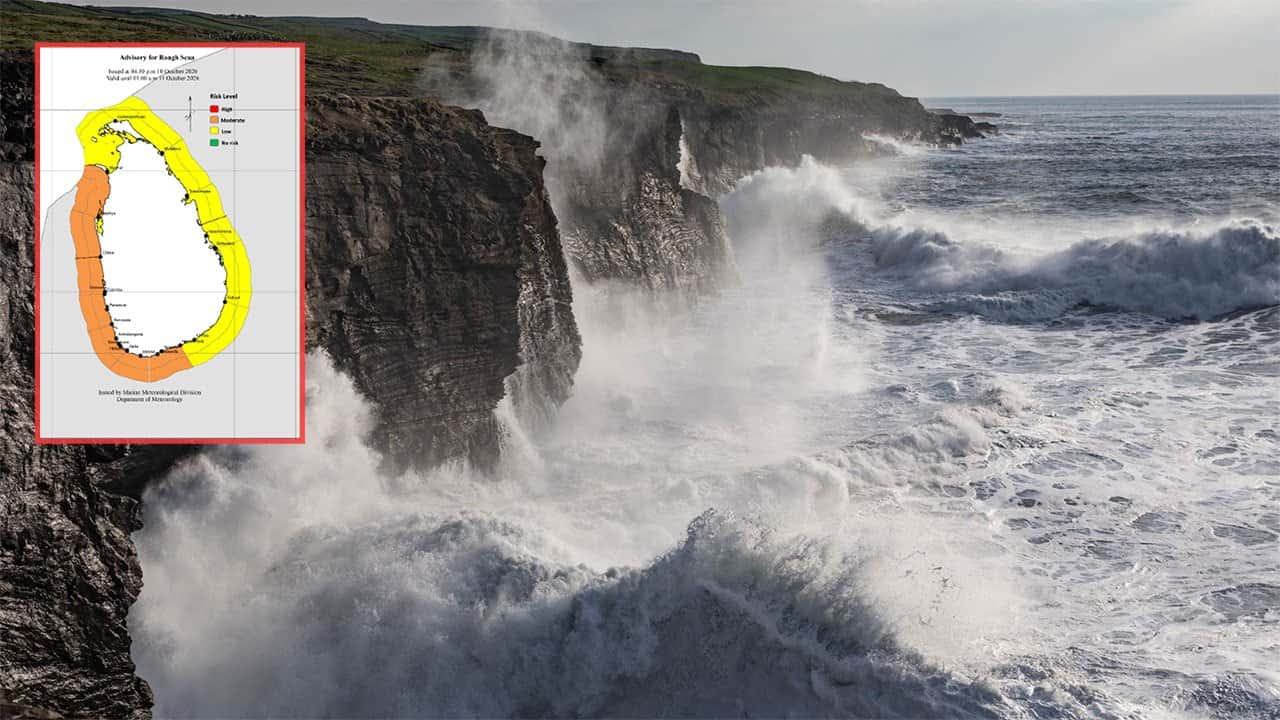 Advisory issued for rough seas