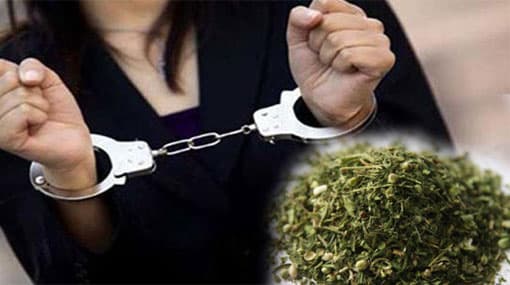 Fifty-five year old woman arrested with Cannabis
