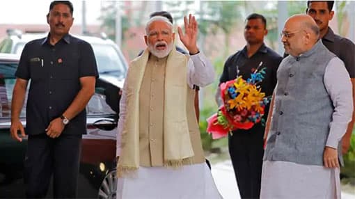 BJP headed for victory, PM Modi says India wins again