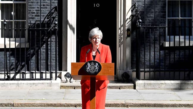 Theresa May to resign as UK Prime Minister