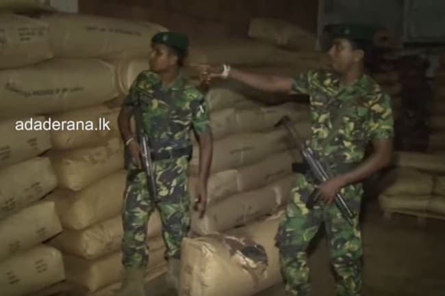 18,000kg haul of refuse tea seized at Wattala