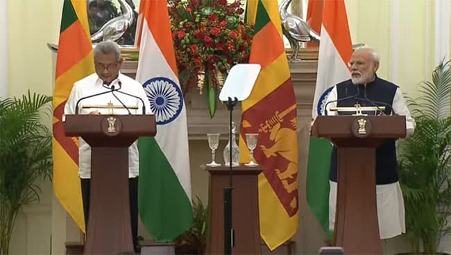 Modi announces $ 450 million line of credit to Sri Lanka