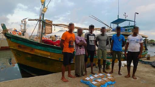 Navy intercepts trawler transferring Kerala cannabis