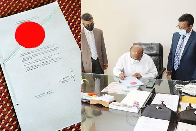 Speaker signs 20th Amendment to the Constitution