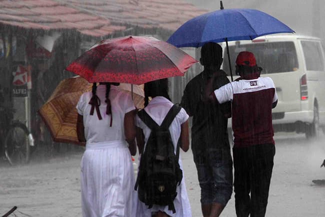 Prevailing showery condition in three provinces to enhance