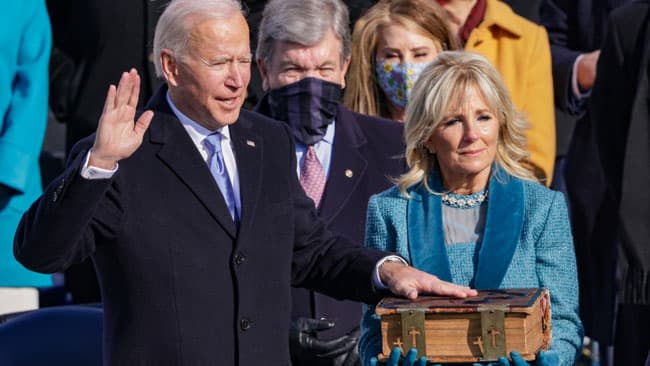 Joe Biden sworn in as 46th president of the United States