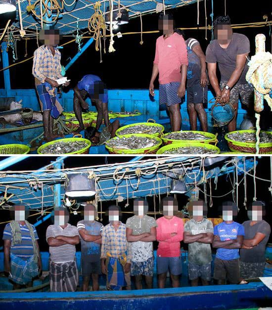 Indian fisherman arrested on poaching vessel tests positive for COVID-19