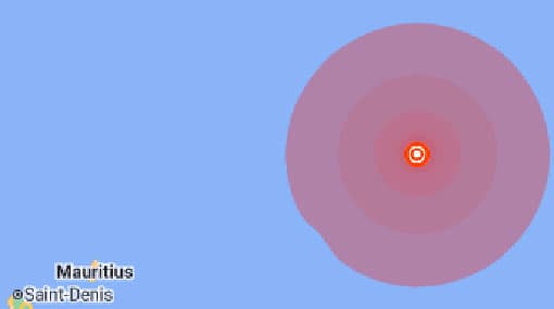 Earthquake near Mauritius-Reunion region; no tsunami risk to Sri Lanka