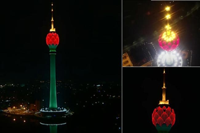 Lotus Tower lit up to mark World Patient Safety Day