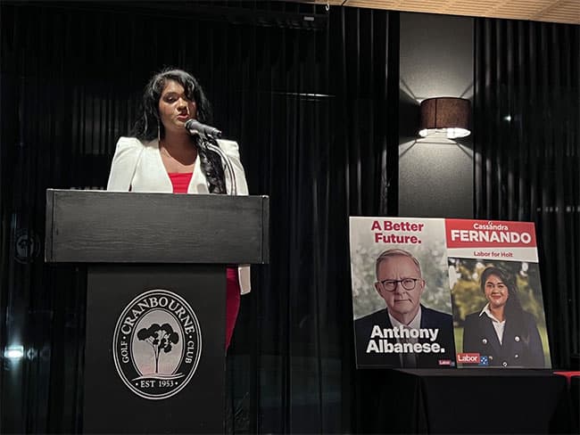 Sri Lanka-born Cassandra Fernando elected to Australian Parliament