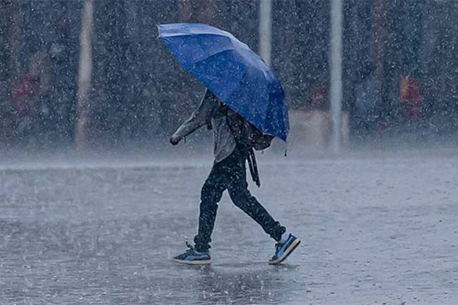 Showers or thundershowers in several areas today