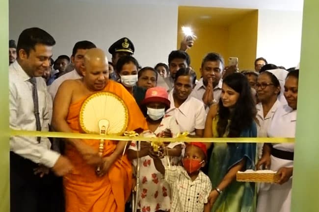 Sri Lanka’s first govt pediatric bone marrow transplant unit opens at Apeksha Hospital