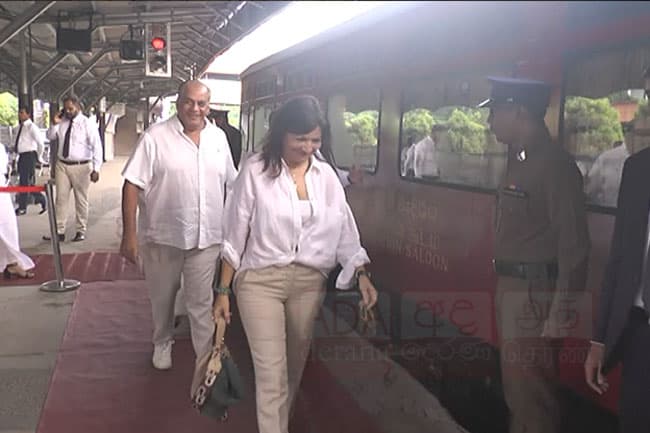 Foreign diplomats head to Kandy by train for ‘Siri Dalada Vandanawa’
