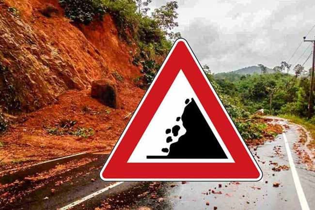 Level 2 landslide warnings issued to residents of five districts
