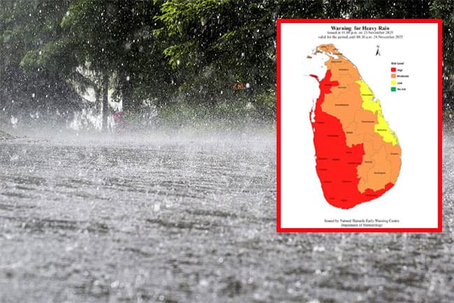 Heavy showers above 100mm likely at some places this evening