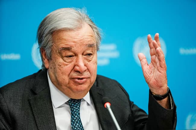 Human rights are under assault, says UN Secretary General