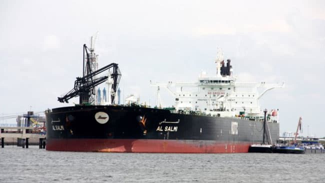 Kuwait says Iran struck giant oil tanker