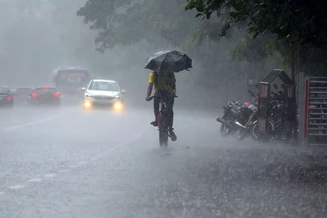 Heavy rainfall above 75 mm expected in parts of the island today