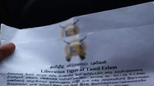 LTTE handbills distributed in Vavuniya