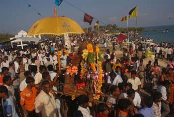 Indian flags not allowed to Kachchatheevu festival