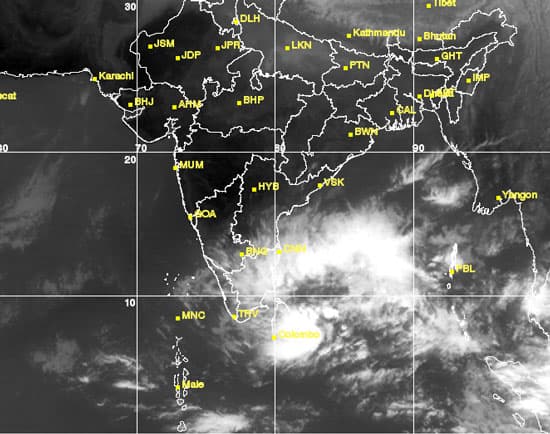 Low pressure area expected to move northwards