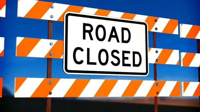 Ward Place closed off