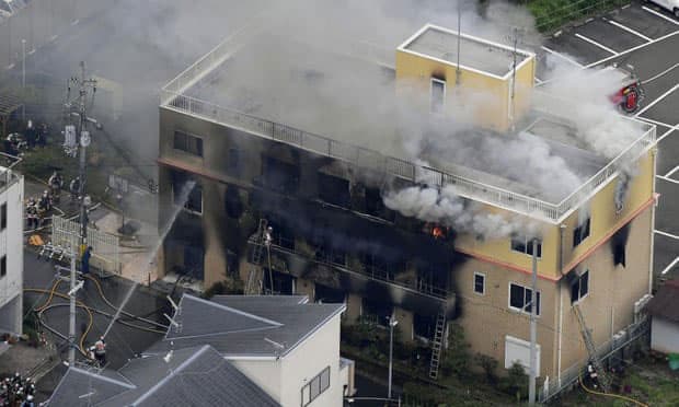 12 feared dead after suspected arson attack on studio in Japan