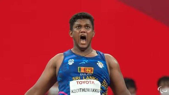 Another medal for Sri Lanka at Tokyo Paralympics as Dulan wins bronze