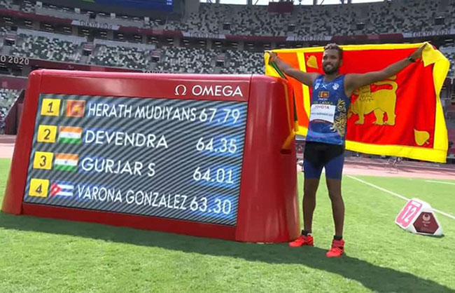 Sri Lanka Army promotes Paralympic gold medalist