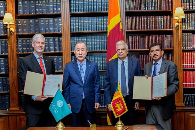 Host Country Agreement signed between Sri Lanka Govt and GGGI