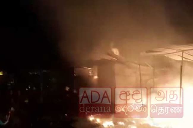 Firework stall goes up in flames