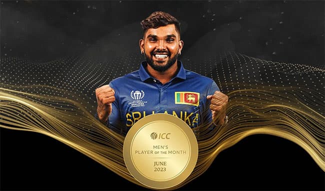 Wanindu named ICC Men’s Player of the Month for June 2023