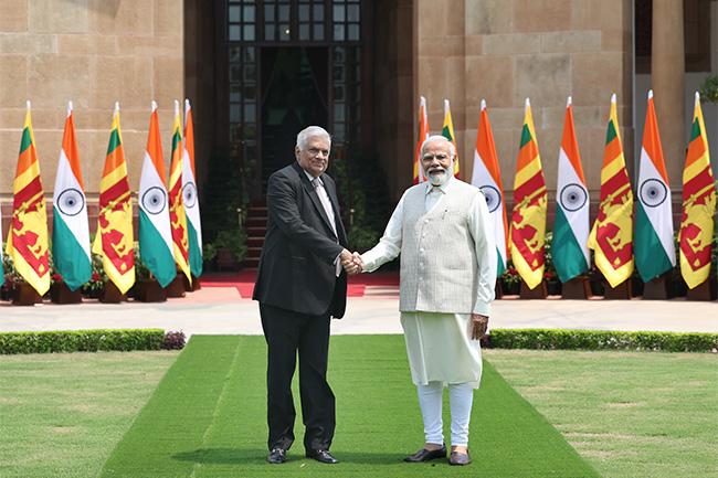 President Ranil returns to island after concluding India visit