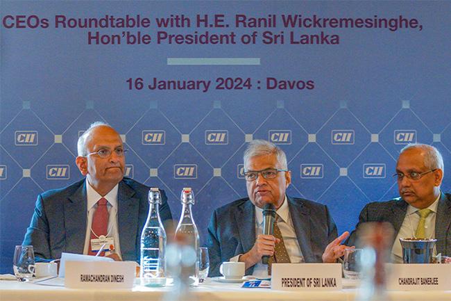 President Ranil briefs Indian CEOs on Sri Lanka’s economic outlook