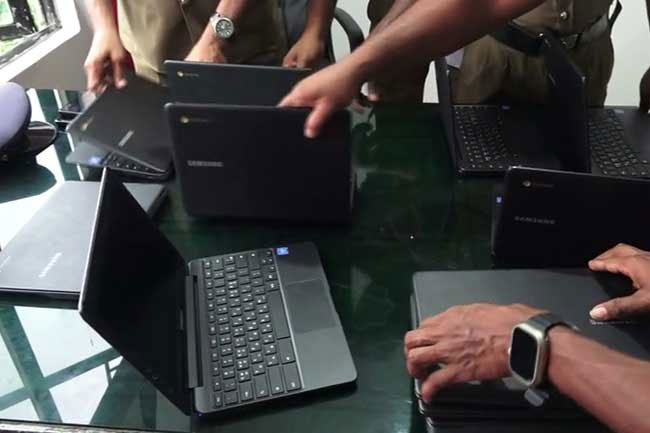 Five including two students arrested for stealing laptops from school’s smart classroom