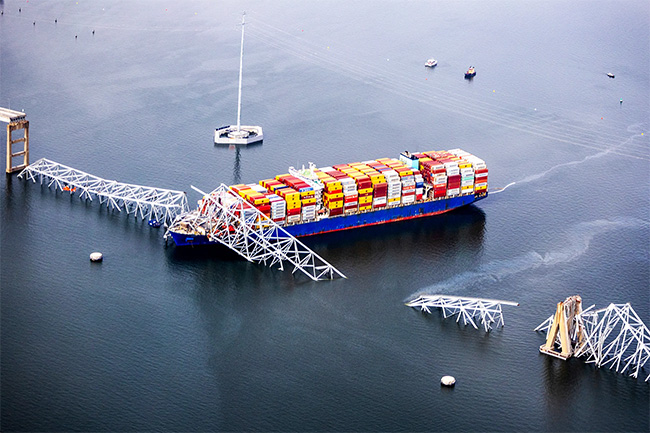 Probe into toxic waste onboard Colombo-bound cargo ship that crashed in Baltimore