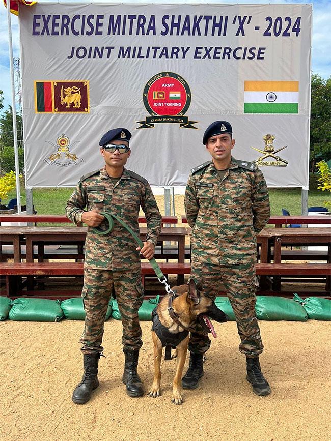 Indian, Sri Lankan canines train in Exercise Mitra Shakti