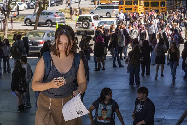 California becomes latest US state to restrict student smartphone use at school