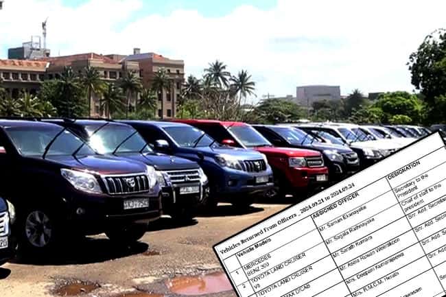President’s Office releases full list of 107 vehicles returned and who used them