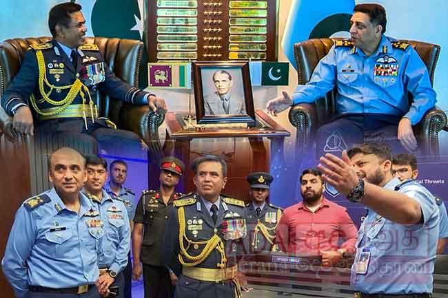 SLAF Commander calls on Pakistan Air Force chief, discuss regional security